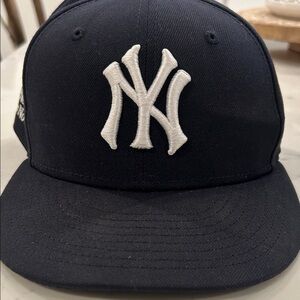 Navy New York Yankee new era NEW YORK OR NOWHERE  Baseball Cap with White Logo